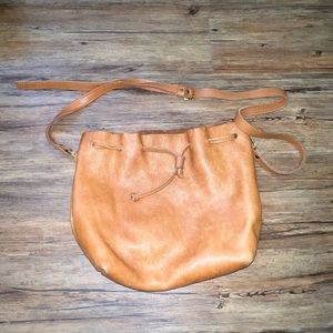 Portland Leather Bucket Bag